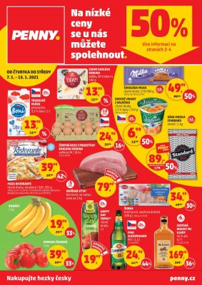 aktuální leták Penny Market 7.1.2021-13.1.2021