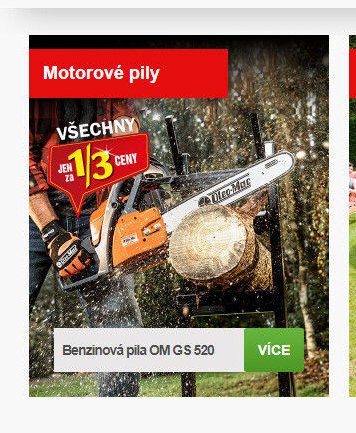 Benzinová pila OM GS 520