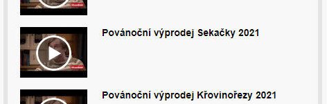Povánoční výprodej Sekačky 2021