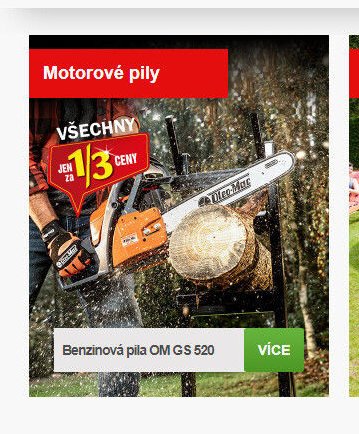 Benzinová pila OM GS 520