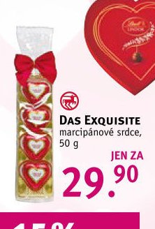 Das Exquisite marcipánové srdce