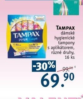 Tampax dámské hygienické tampony