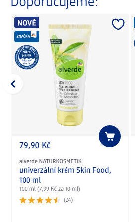 alverde univerzální krém Skin Food, 100 ml