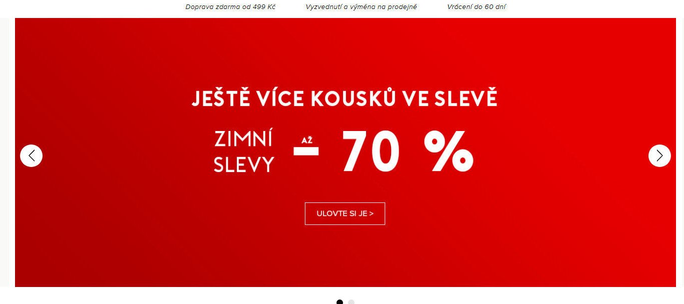 Zimní slevy až 70 %