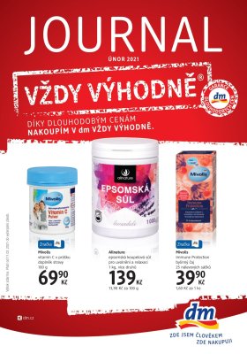 aktuální leták dm drogerie 11.2.2021-10.3.2021