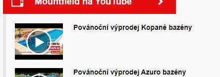 Povánoční výprodej Kopané bazény