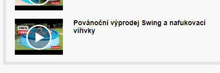 Povánoční výprodej Swing a nafukovací vířivky