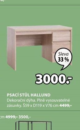 Psací stůl Hallund