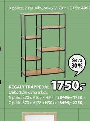 Regály Trappedal (5 polic)