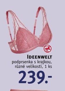 IDEENWELT podprsenka s krajkou, různé velikosti, 1 ks
