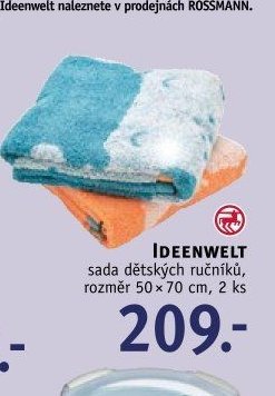 IDEENWELT sada dětských ručníků, rozměr 50 x 70 cm, 2 ks