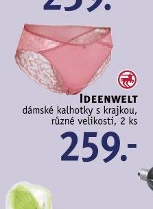 IDEENWELT dámské kalhoty s krajkou, různé velikosti, 2 ks