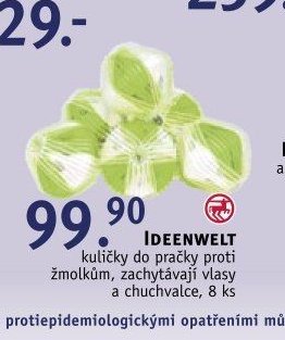 IDEENWELT kuličky do pračky proti žmolkům, zachytávají vlasy a chuchvalce, 8 ks
