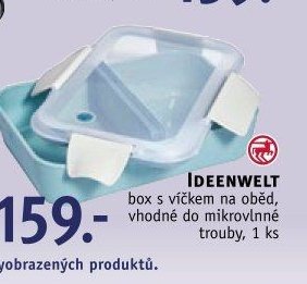 IDEENWELT box s víčkem na oběd, vhodné do mikrovlnné trouby, 1 ks