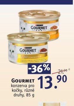 GOURMET konzerva pro kočky, různé druhy, 85 g
