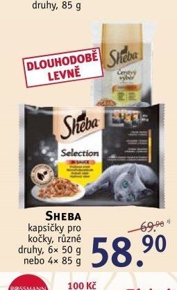 SHEBA kapsičky pro kočky, různé druhy, 6x 50 g nebo 4x 85 g
