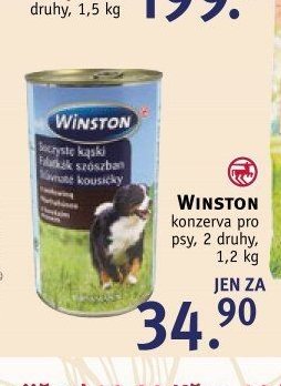 WINSTON konzerva pro psy, 2 druhy, 1,2 kg