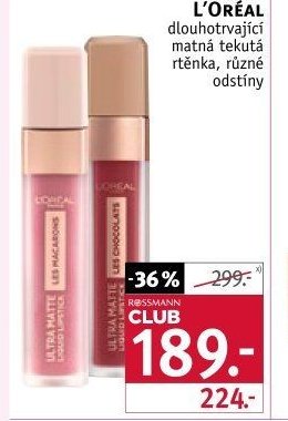 L'Oréal Les Macarons rtěnka