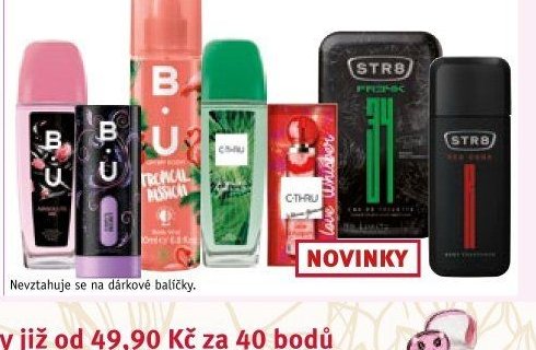 Parfémy a vůně B.U., C-Thru a STR8