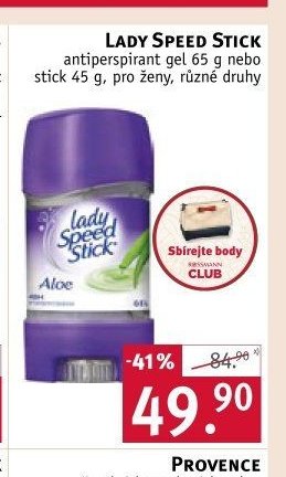 LADY SPEED STICK antiperspirant gel