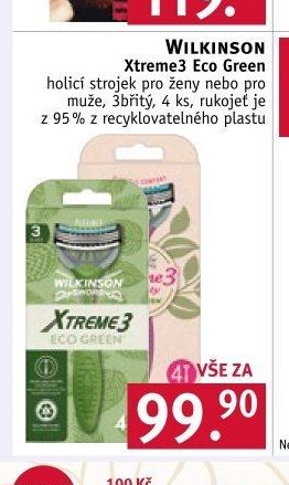 Wilkinson Xtreme3 Eco Green