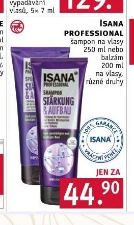 Isana Professional šampon 250 ml nebo balzám 200 ml