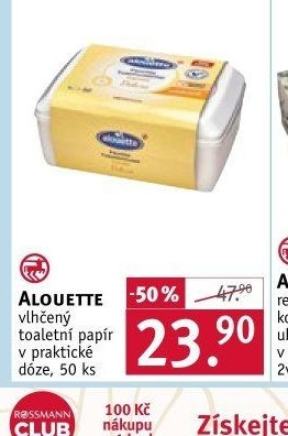 ALOUETTE vlhčený toaletní papír