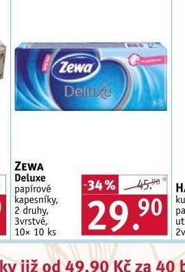 ZEWA Deluxe papírové kapesníky