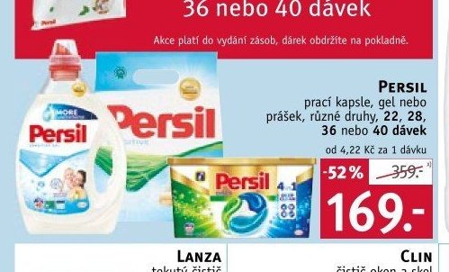Persil prací kapsle, gel nebo prášek