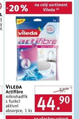 VILEDA Actifibre mikrohadřík s funkcí aktivní absorpce, 1 ks
