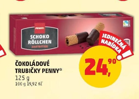 ČOKOLÁDOVÉ TRUBIČKY PENNY