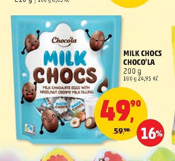 MILK CHOCS CHOCO'LA