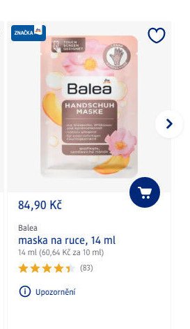 Balea maska na ruce