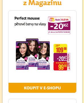 Perfect mousse pěnové barvy na vlasy
