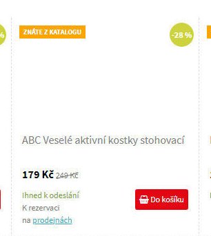 ABC Veselé aktivní kostky stohovací