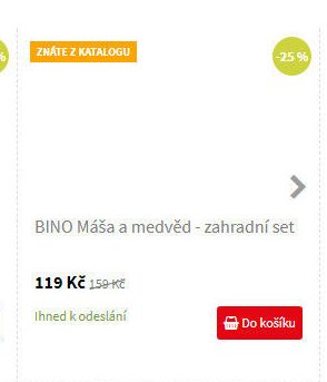 BINO Máša a medvěd - zahradní set