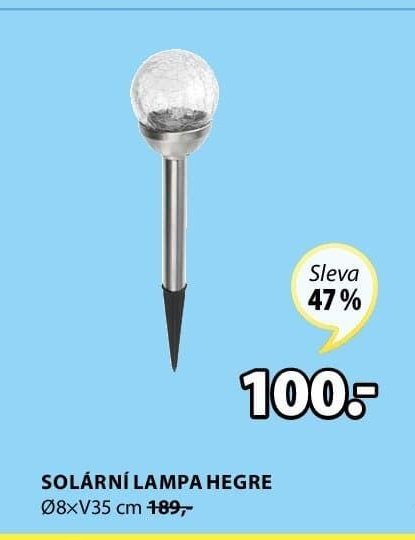SOLÁRNÍ LAMPA HEGRE