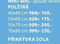Polštář SOLA