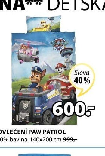 PAW PATROL povlečení
