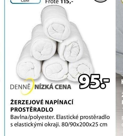 ŽERZEJOVÉ NAPÍNACÍ PROSTĚRADLO