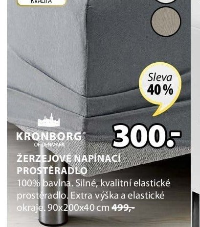 ŽERZEJOVÉ NAPÍNACÍ PROSTĚRADLO (KRONBORG)