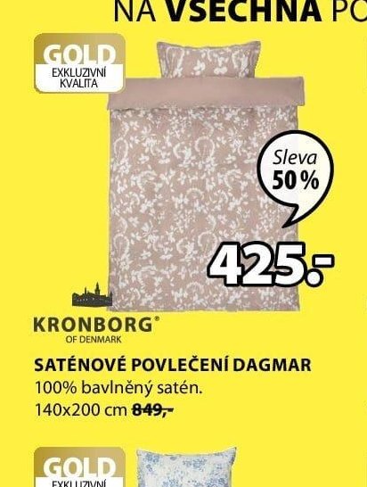 Saténové povlečení Dagmar