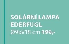 Solární lampa EDERFUGL