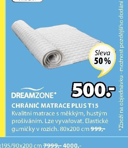 Chránič matrace PLUS T15