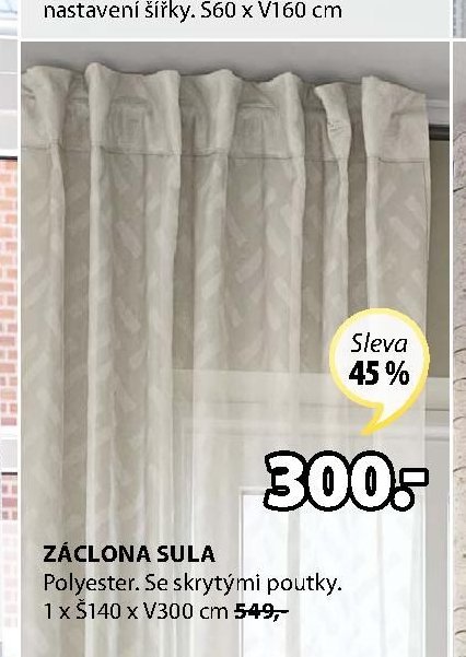 Záclona SULA