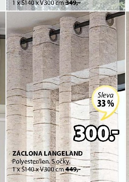 Záclona LANGELAND