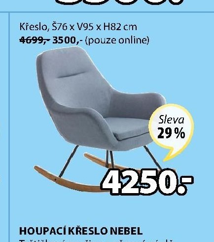 HOUPACÍ KŘESLO NEBEL