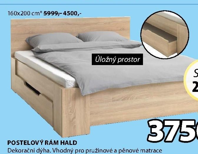 POSTELOVÝ RÁM HALD