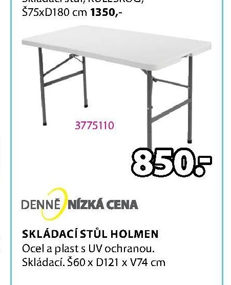 Skládací stůl HOLMEN