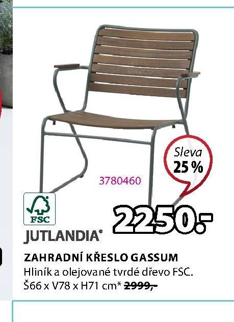 ZAHRADNÍ KŘESLO GASSUM